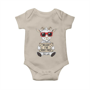 Relax I Have Goat This Baby Onesie Funny Goat Lover Gift TS12 Sand Print Your Wear