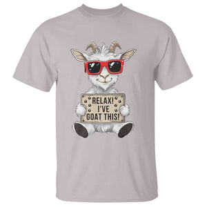 Relax I Have Goat This T Shirt Funny Goat Lover Gift TS12 Ice Gray Print Your Wear