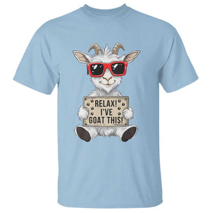 Relax I Have Goat This T Shirt Funny Goat Lover Gift TS12 Light Blue Print Your Wear