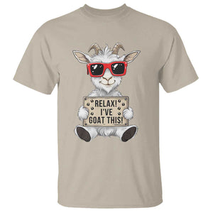 Relax I Have Goat This T Shirt Funny Goat Lover Gift TS12 Sand Print Your Wear