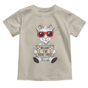 Relax I Have Goat This Toddler T Shirt Funny Goat Lover Gift TS12 Sand Print Your Wear
