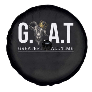 Funny Goat Lover Spare Tire Cover Motivational Quote Crowned G O A T Style TS12 Print Your Wear