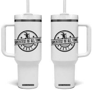 Funny Cool Goat With Sunglasses Tumbler With Handle Animal Lover Farm Gift
