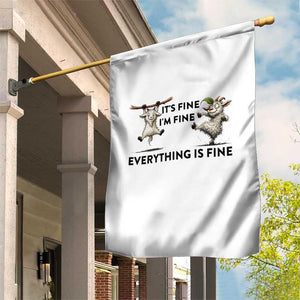 It Is Fine I Am Fine Everything Is Fine Garden Flag Funny Goat Lover Gift TS12 Print Your Wear