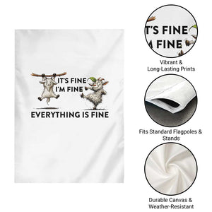 It Is Fine I Am Fine Everything Is Fine Garden Flag Funny Goat Lover Gift TS12 Print Your Wear