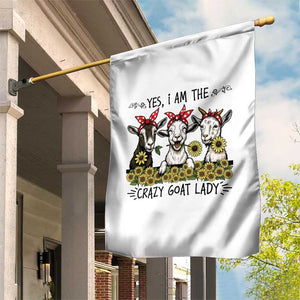 I Am The Crazy Goat Lady Garden Flag Goat Lady Gift TS12 Print Your Wear