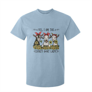 I Am The Crazy Goat Lady T Shirt For Kid Goat Lady Gift TS12 Light Blue Print Your Wear