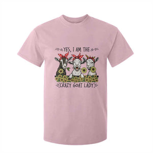 I Am The Crazy Goat Lady T Shirt For Kid Goat Lady Gift TS12 Light Pink Print Your Wear