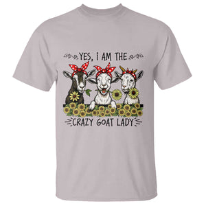 I Am The Crazy Goat Lady T Shirt Goat Lady Gift TS12 Ice Gray Print Your Wear