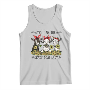 I Am The Crazy Goat Lady Tank Top Goat Lady Gift TS12 Ash Print Your Wear