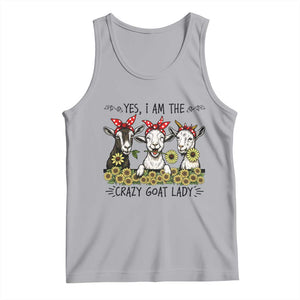 I Am The Crazy Goat Lady Tank Top Goat Lady Gift TS12 Athletic Heather Print Your Wear