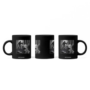 Goat Selfie With Bigfoot Coffee Mug Funny Cryptid Gift TS12 Print Your Wear