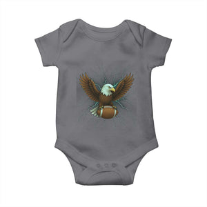 Lightning Eagle Holding Baby Onesie Football Player Gift TS12 Charcoal Print Your Wear
