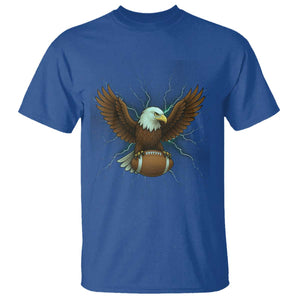 Lightning Eagle Holding T Shirt Football Player Gift TS12 Royal Blue Print Your Wear