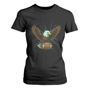 Lightning Eagle Holding T Shirt For Women Football Player Gift TS12 Black Print Your Wear