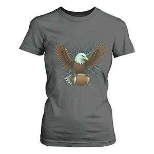 Lightning Eagle Holding T Shirt For Women Football Player Gift TS12 Dark Heather Print Your Wear