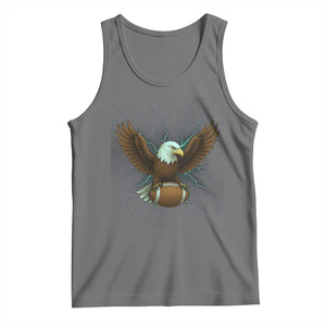 Lightning Eagle Holding Tank Top Football Player Gift TS12 Black Heather Print Your Wear