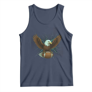 Lightning Eagle Holding Tank Top Football Player Gift TS12 Navy Print Your Wear