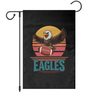 Funny Eagle Football Fan Garden Flag Retro Vintage Style TS12 Black Print Your Wear
