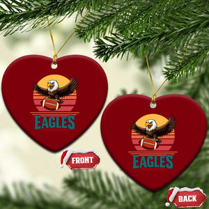 Funny Eagle Football Fan Ceramic Ornament Retro Vintage Style TS12 Print Your Wear
