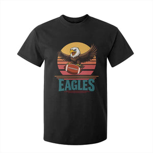 Funny Eagle Football Fan T Shirt For Kid Retro Vintage Style TS12 Black Print Your Wear