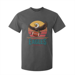 Funny Eagle Football Fan T Shirt For Kid Retro Vintage Style TS12 Dark Heather Print Your Wear