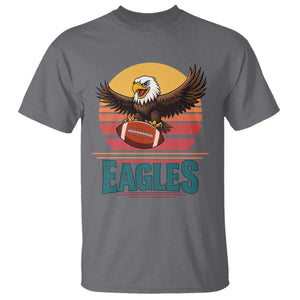 Funny Eagle Football Fan T Shirt Retro Vintage Style TS12 Charcoal Print Your Wear