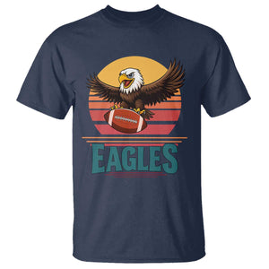 Funny Eagle Football Fan T Shirt Retro Vintage Style TS12 Navy Print Your Wear