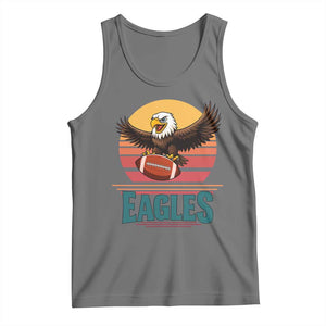 Funny Eagle Football Fan Tank Top Retro Vintage Style TS12 Black Heather Print Your Wear