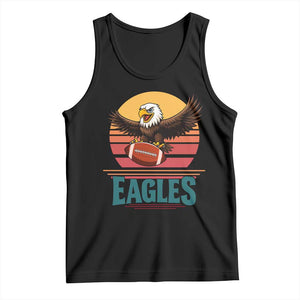 Funny Eagle Football Fan Tank Top Retro Vintage Style TS12 Black Print Your Wear