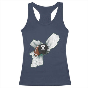 Philadelphia Liberty Bell Football Helmet Lightning Gift Racerback Tank Top TS12 Navy Print Your Wear