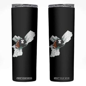 Philadelphia Liberty Bell Football Helmet Lightning Gift Skinny Tumbler TS12 Black Print Your Wear