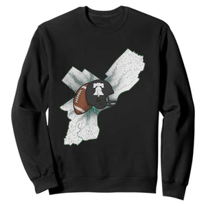 Philadelphia Liberty Bell Football Helmet Lightning Gift Sweatshirt TS12 Black Print Your Wear