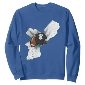 Philadelphia Liberty Bell Football Helmet Lightning Gift Sweatshirt TS12 Royal Blue Print Your Wear