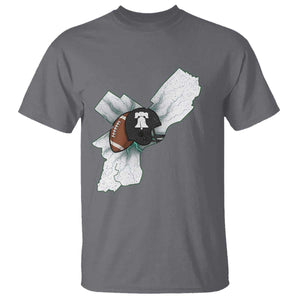 Philadelphia Liberty Bell Football Helmet Lightning Gift T Shirt TS12 Charcoal Print Your Wear