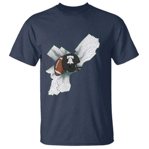 Philadelphia Liberty Bell Football Helmet Lightning Gift T Shirt TS12 Navy Print Your Wear