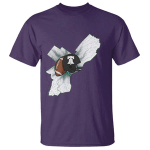 Philadelphia Liberty Bell Football Helmet Lightning Gift T Shirt TS12 Purple Print Your Wear