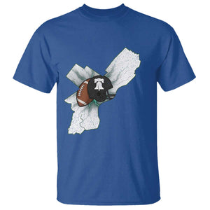 Philadelphia Liberty Bell Football Helmet Lightning Gift T Shirt TS12 Royal Blue Print Your Wear