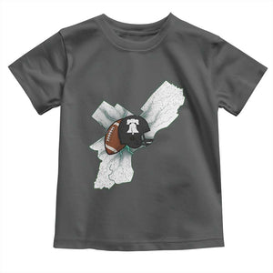 Philadelphia Liberty Bell Football Helmet Lightning Gift Toddler T Shirt TS12 Dark Heather Print Your Wear