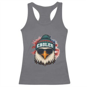 Patriotic Eagle Football Racerback Tank Top American Flag Pride Gift TS12 Charcoal Print Your Wear