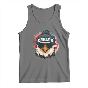 Patriotic Eagle Football Tank Top American Flag Pride Gift TS12 Black Heather Print Your Wear