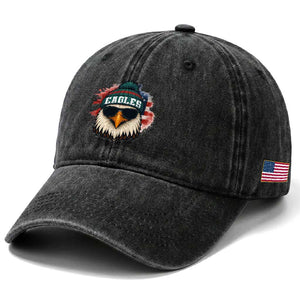 Patriotic PFE American Flag Pride Gift Washed Cotton Baseball Cap TS12 Print Your Wear
