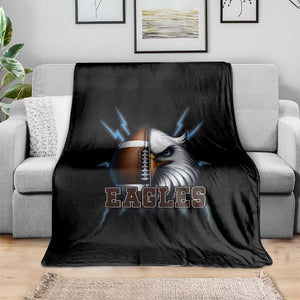 Eagle Football Power Throw Blanket Game Day Sports Fan Gift TS12 Print Your Wear