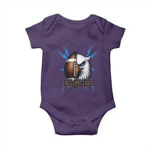 Eagle Football Power Baby Onesie Game Day Sports Fan Gift TS12 Purple Print Your Wear