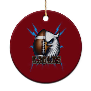 Eagle Football Power Ceramic Ornament Game Day Sports Fan Gift TS12 1pc Red Print Your Wear