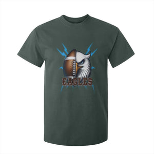 Eagle Football Power T Shirt For Kid Game Day Sports Fan Gift TS12 Dark Forest Green Print Your Wear