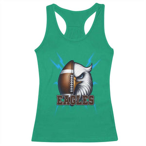 Eagle Football Power Racerback Tank Top Game Day Sports Fan Gift TS12 Irish Green Print Your Wear