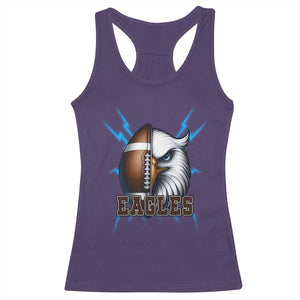 Eagle Football Power Racerback Tank Top Game Day Sports Fan Gift TS12 Purple Print Your Wear