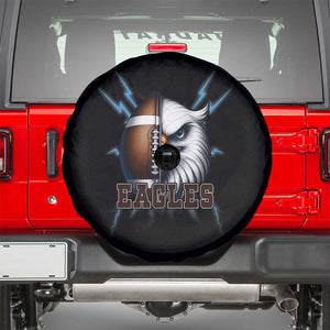 Eagle Football Power Spare Tire Cover Game Day Sports Fan Gift TS12 Black Print Your Wear