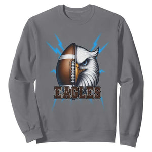 Eagle Football Power Sweatshirt Game Day Sports Fan Gift TS12 Charcoal Print Your Wear